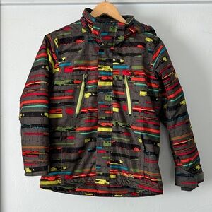 Kids Boulder Gear Colorful Striped Ski Jacket
